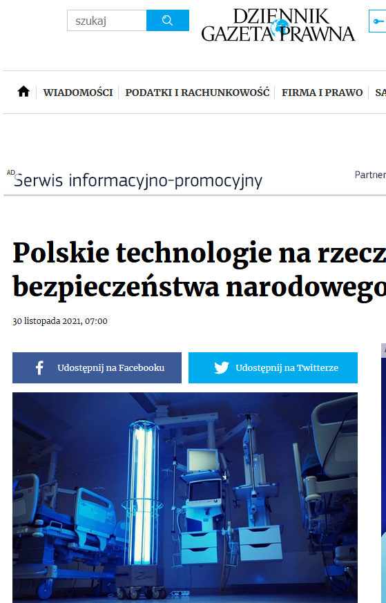 Dziennik Gazeta Prawna: Polskie technologie na rzecz bezpieczeństwa narodowego
